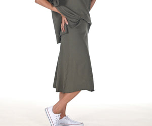 The Knit Skirt - Army