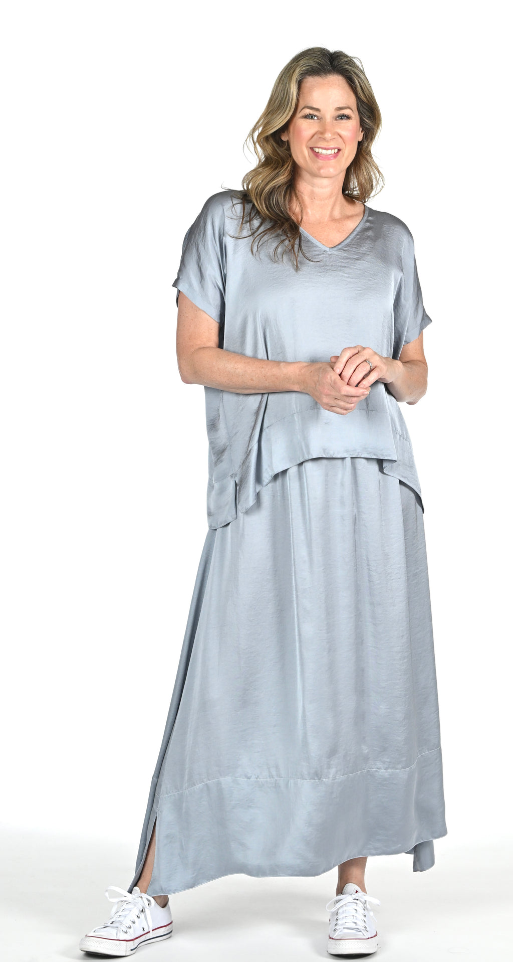 The Marly Maxi Skirt - Mist
