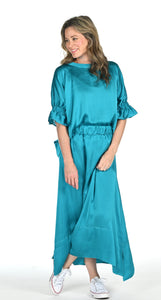 The Marly Maxi Skirt - Sea