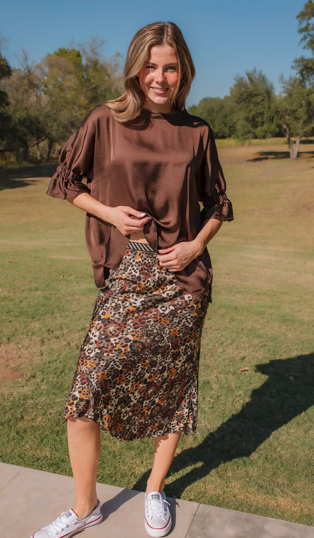 The Bias Skirt - Animal Print