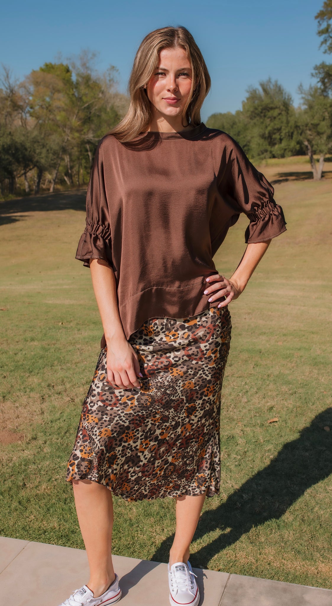 The Bias Skirt - Animal Print