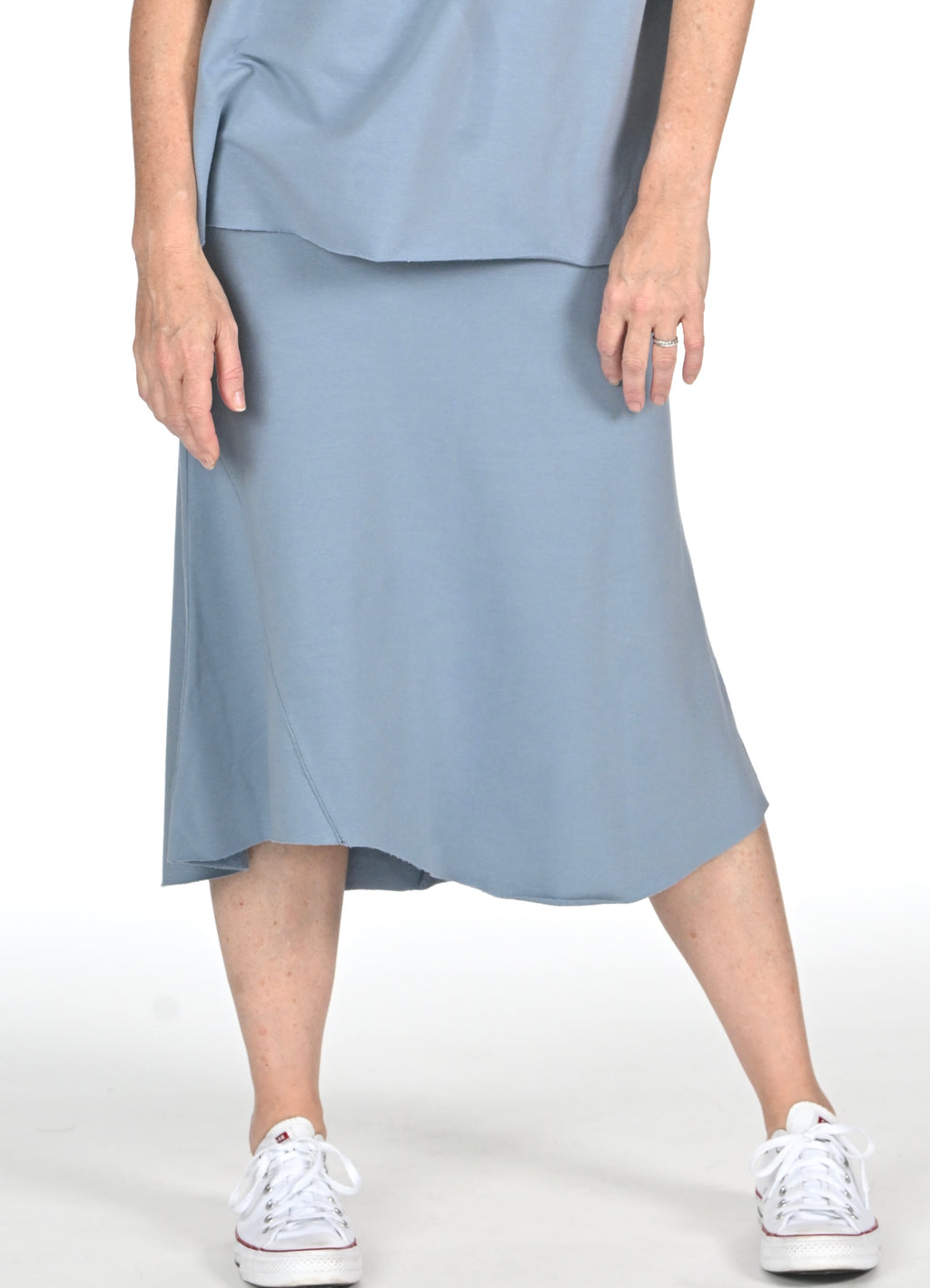 The Knit Skirt - Denim