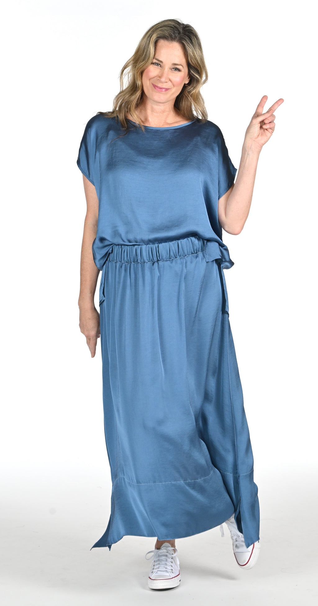 The Marly Maxi Skirt - Lake