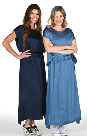 The Marly Maxi Skirt - Lake