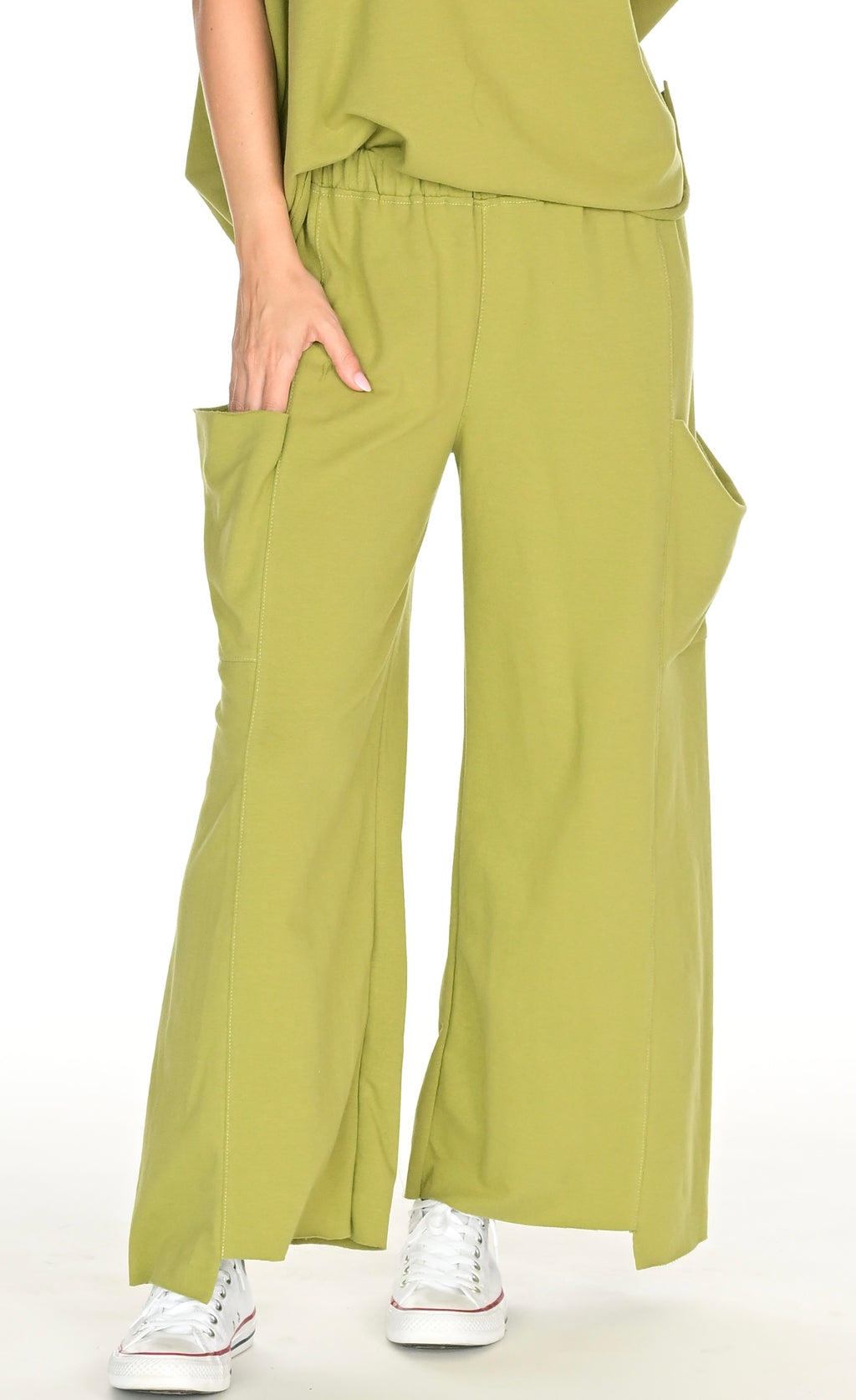 The Knit Pocket Pant - Fern