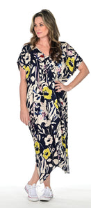 The Kaftan - Navy Floral