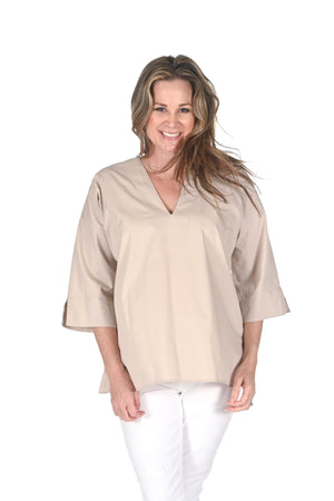 The Dena CT -  Sand Poplin