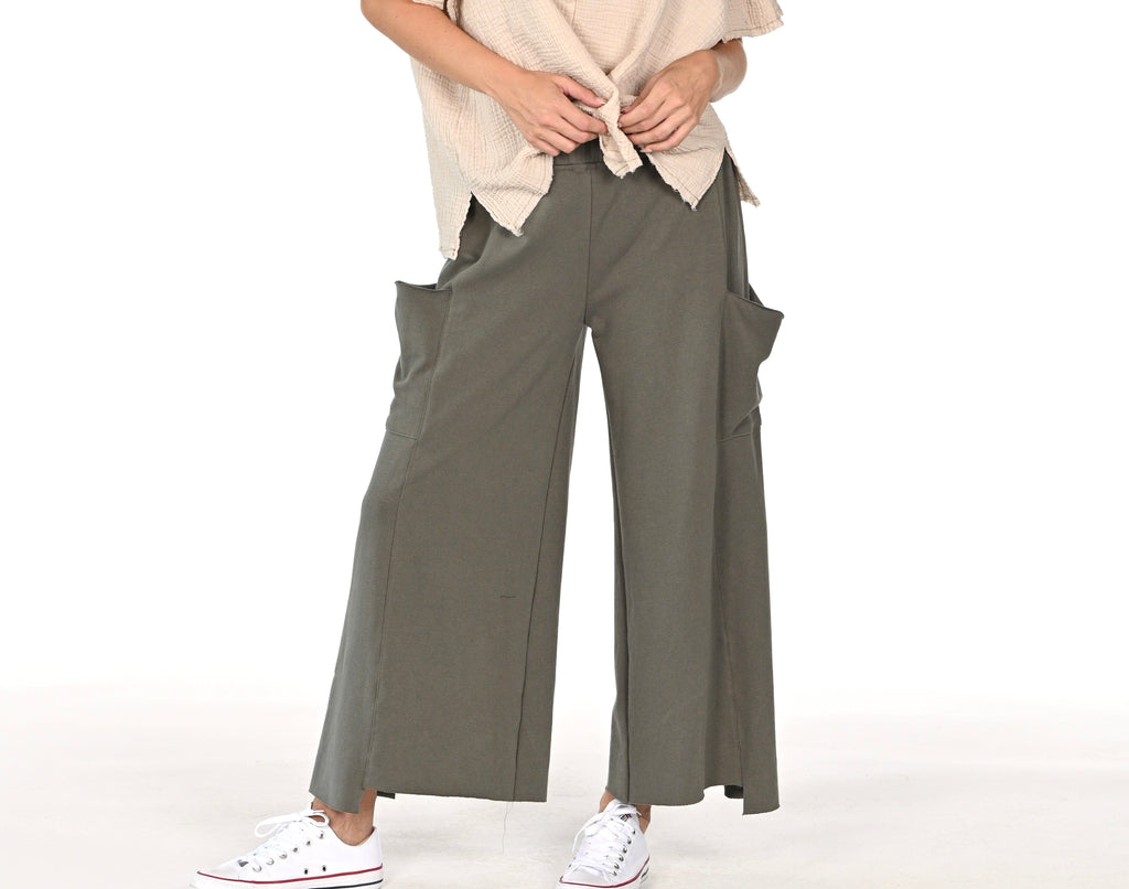 The Knit Pocket Pant - Army