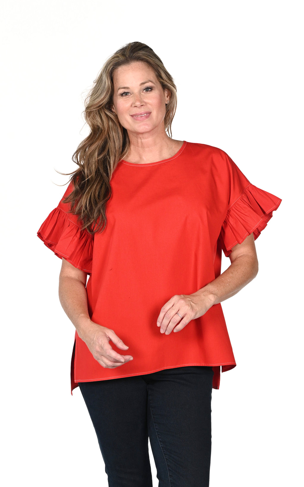 The Marie CT - Tomato Poplin