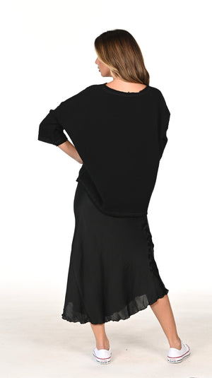 The Bias Skirt - Black