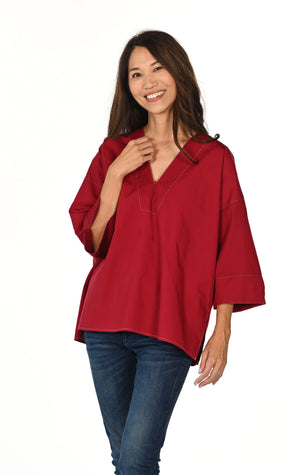 The Dena CT -  Ruby Poplin