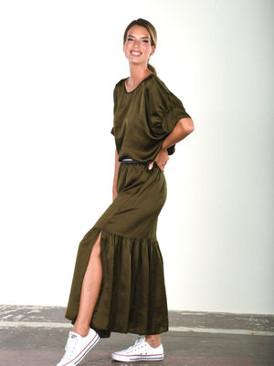 The Maxi Skirt - Olive