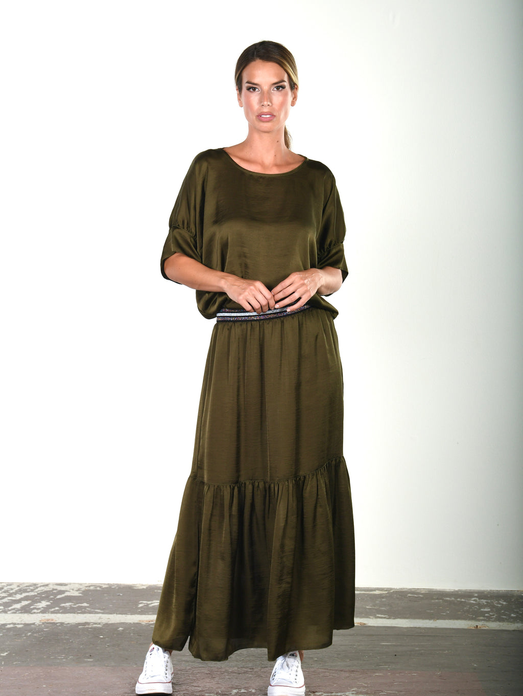 The Maxi Skirt - Olive