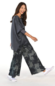 The Fringe Pant - Grey Tie Dye