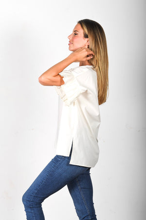 The Marie CT - Cream Poplin
